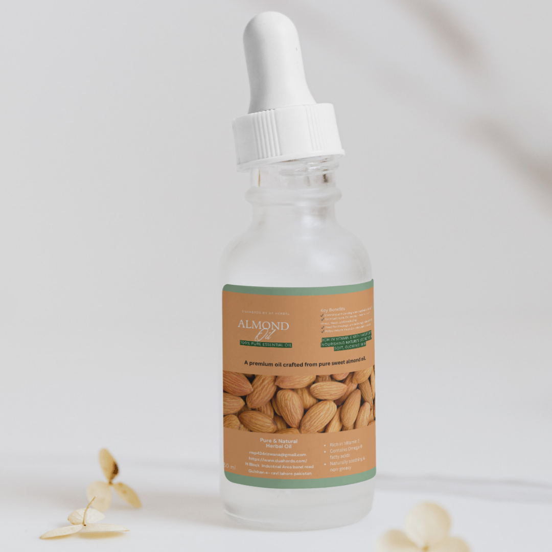 Pure Sweet Almond Oil 30 ml | For Skin, Hair & Body Care