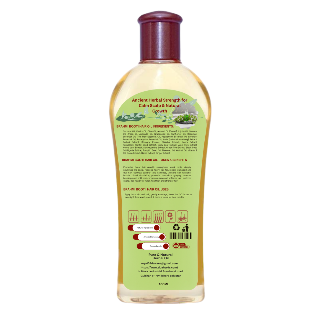 BrahmiBooti Hair Oi 100 ml |l For Hair Growth • Strength • Scalp Health