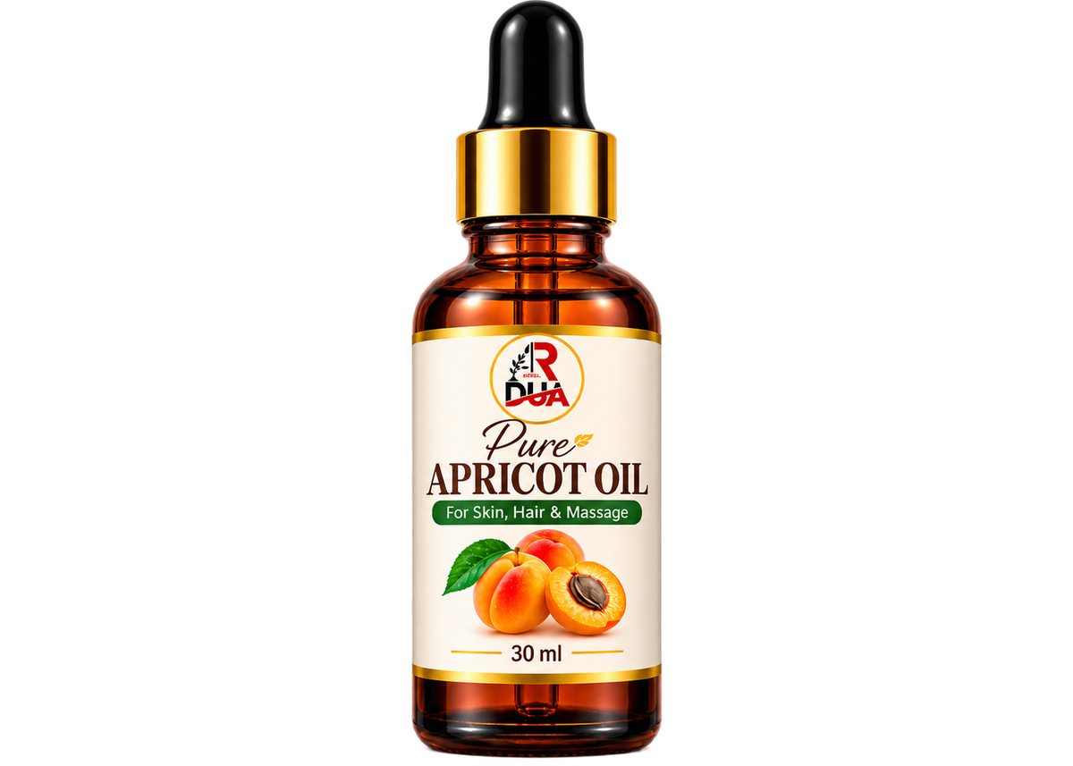 Pure Apricot Oil 30 ml | For Skin, Hair & Massage