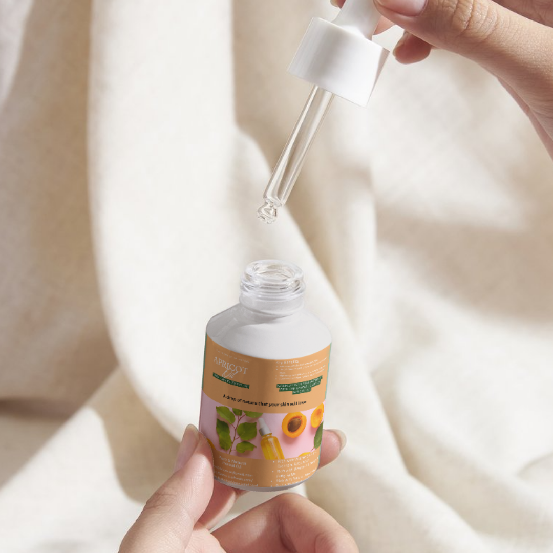 Pure Apricot Oil 30 ml | For Skin, Hair & Massage