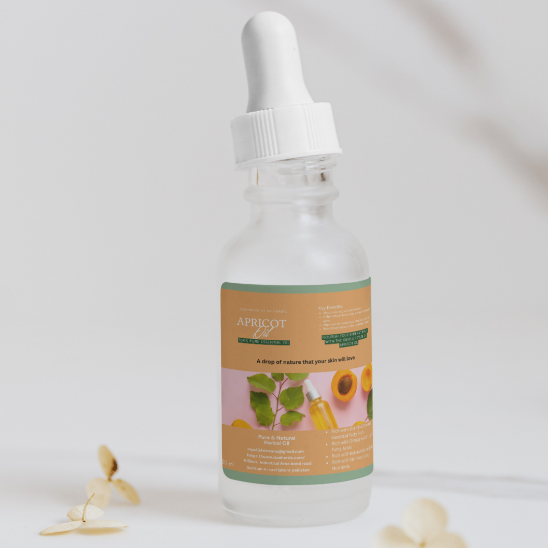 Pure Apricot Oil 30 ml | For Skin, Hair & Massage