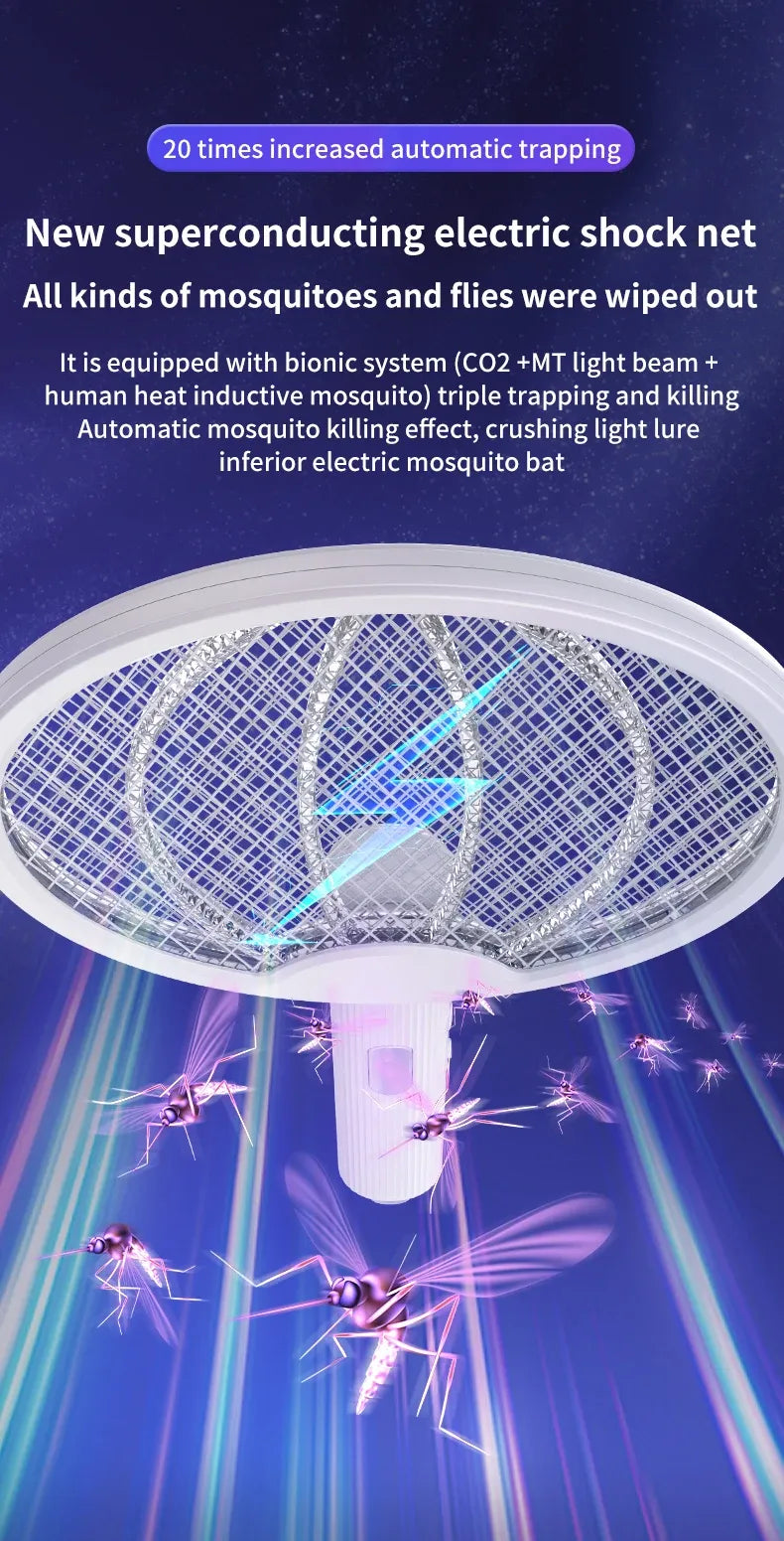 Foldable Electric Mosquito Killer with UV Light